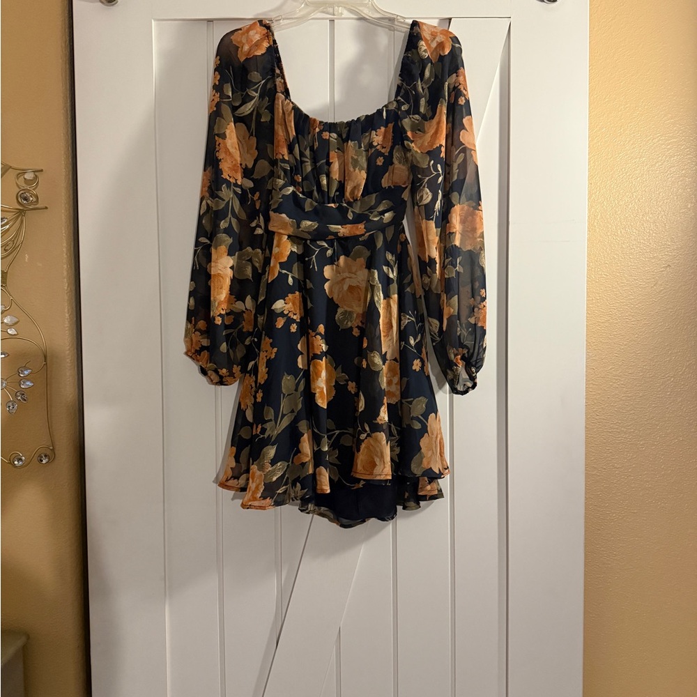 Floral Long Sleeve Dress